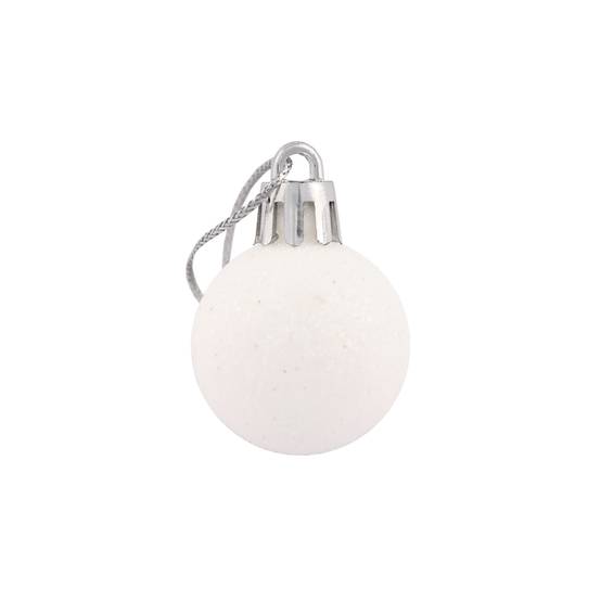 Ecloz - Lot de 10 boules de Noël incassables - blanc - Ø 3 cm - ECLOZ - Image 6