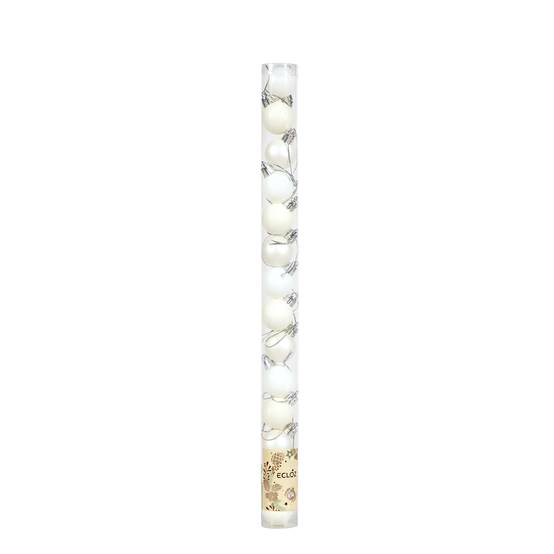 Ecloz - Lot de 10 boules de Noël incassables - blanc - Ø 3 cm - ECLOZ - Image 3