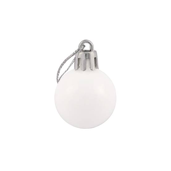 Ecloz - Lot de 10 boules de Noël incassables - blanc - Ø 3 cm - ECLOZ - Image 4