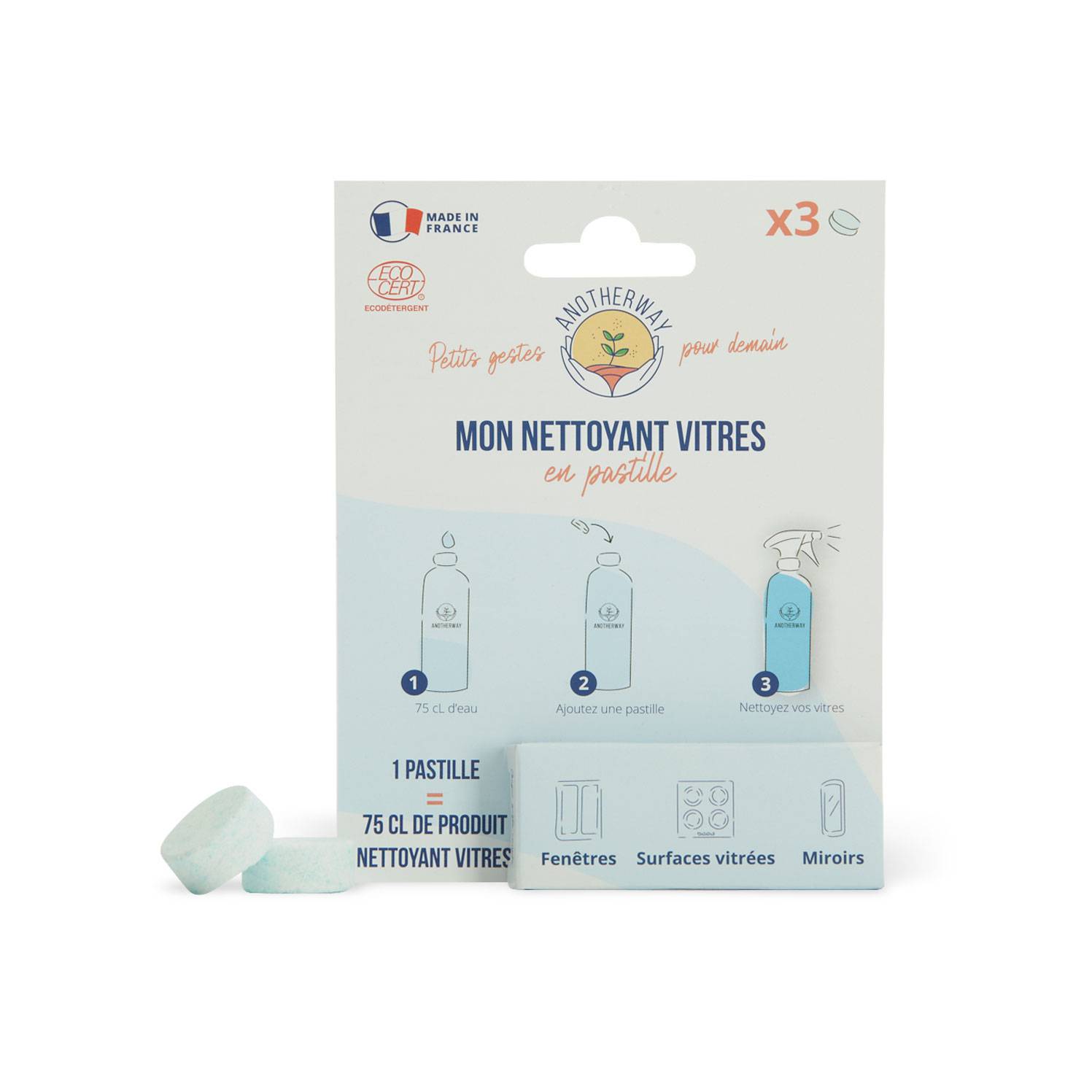 Anotherway - Nettoyant vitres en pastilles - ANOTHERWAY