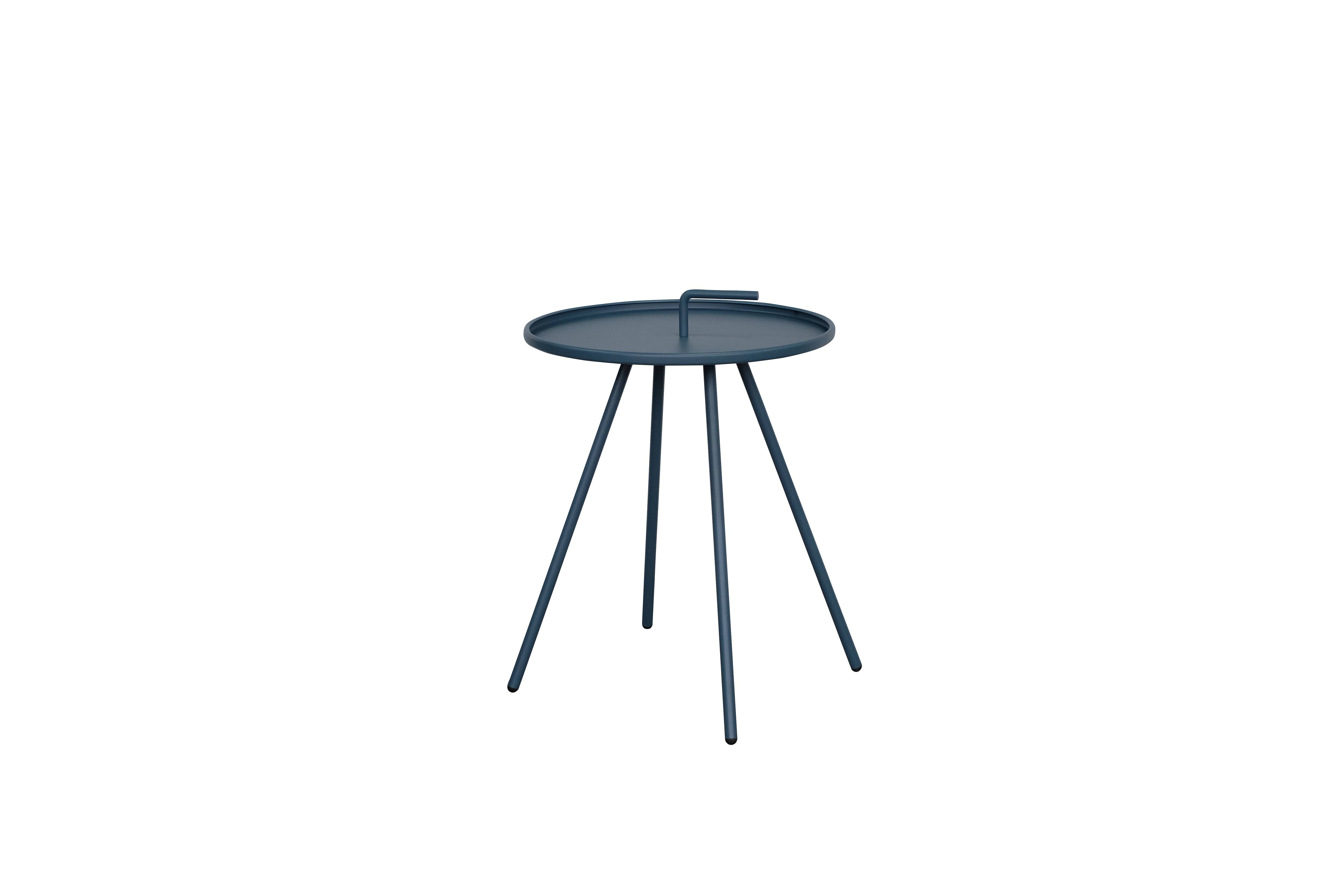 Ecloz - Table d'appoint de jardin acier bleu caraïbes - Image 2