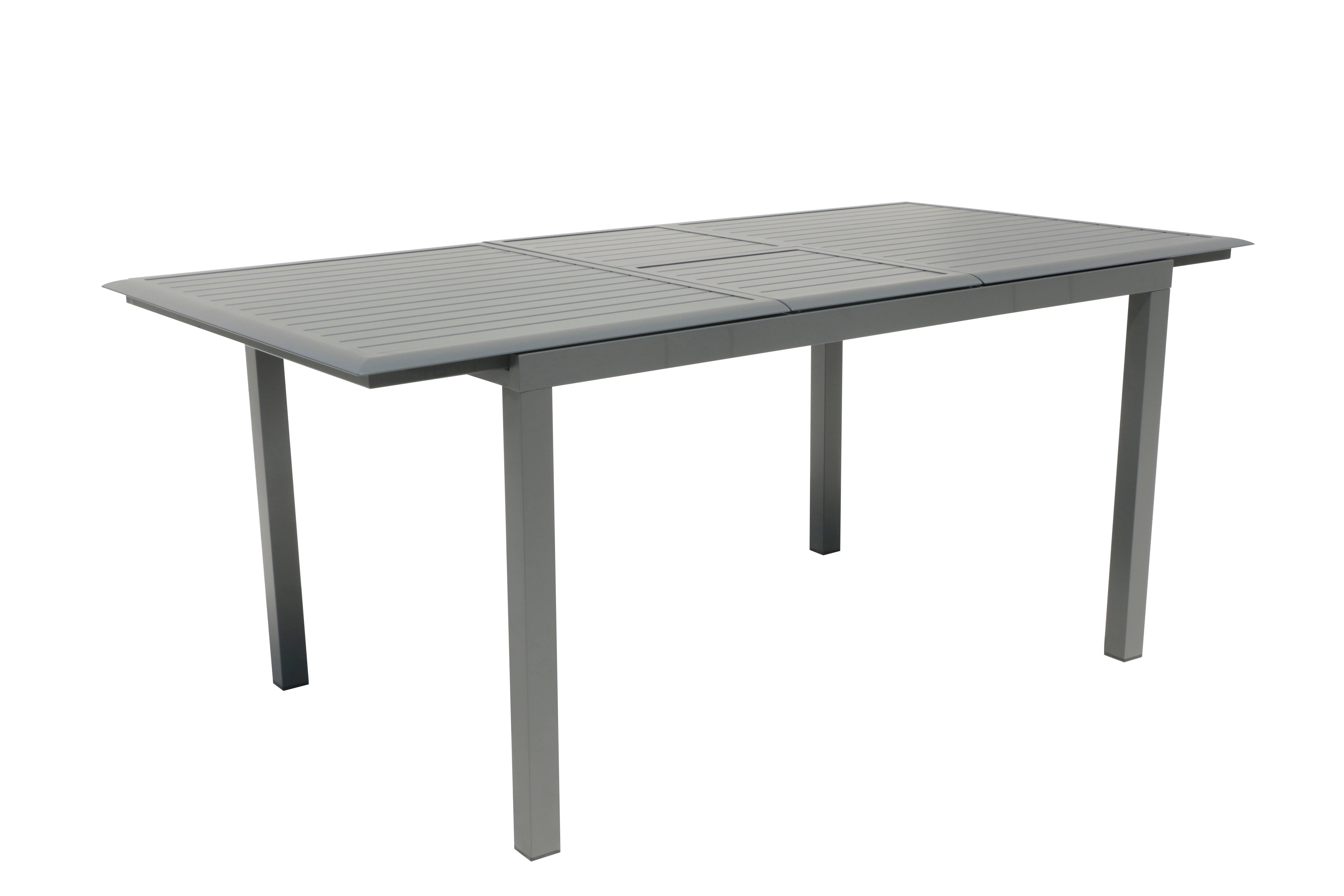 Ecloz - Table de jardin rectangulaire extensible alu anthracite 6/8 personnes Délice ECLOZ - Image 1