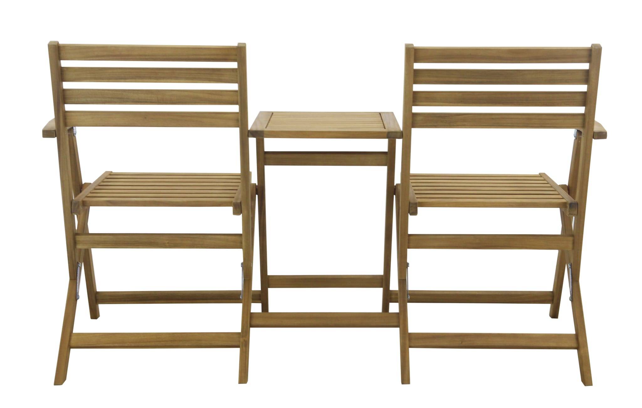 Ecloz - Banc Chaise de jardin bois 2 places Malicio ECLOZ - Image 4