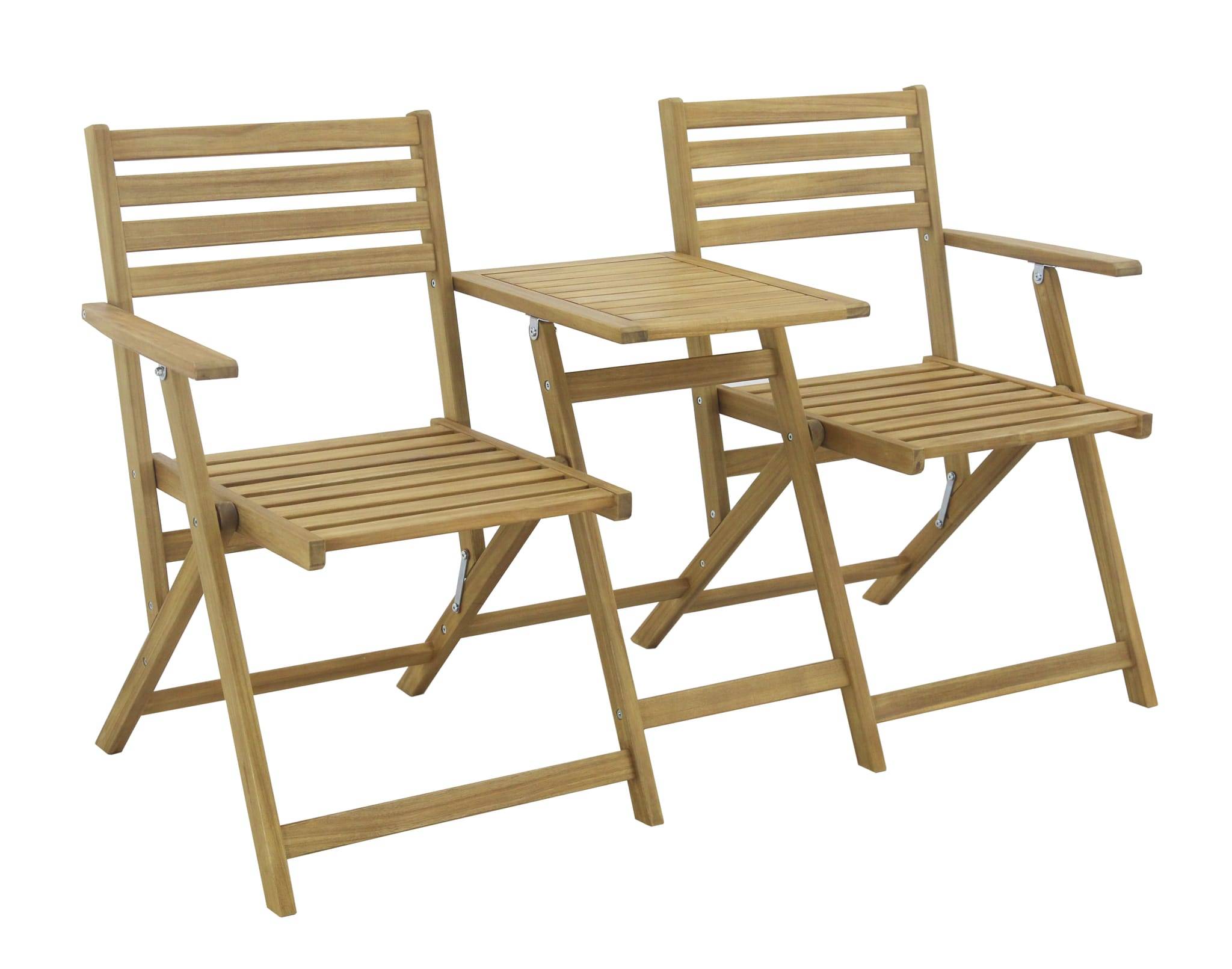 Ecloz - Banc Chaise de jardin bois 2 places Malicio ECLOZ - Image 1