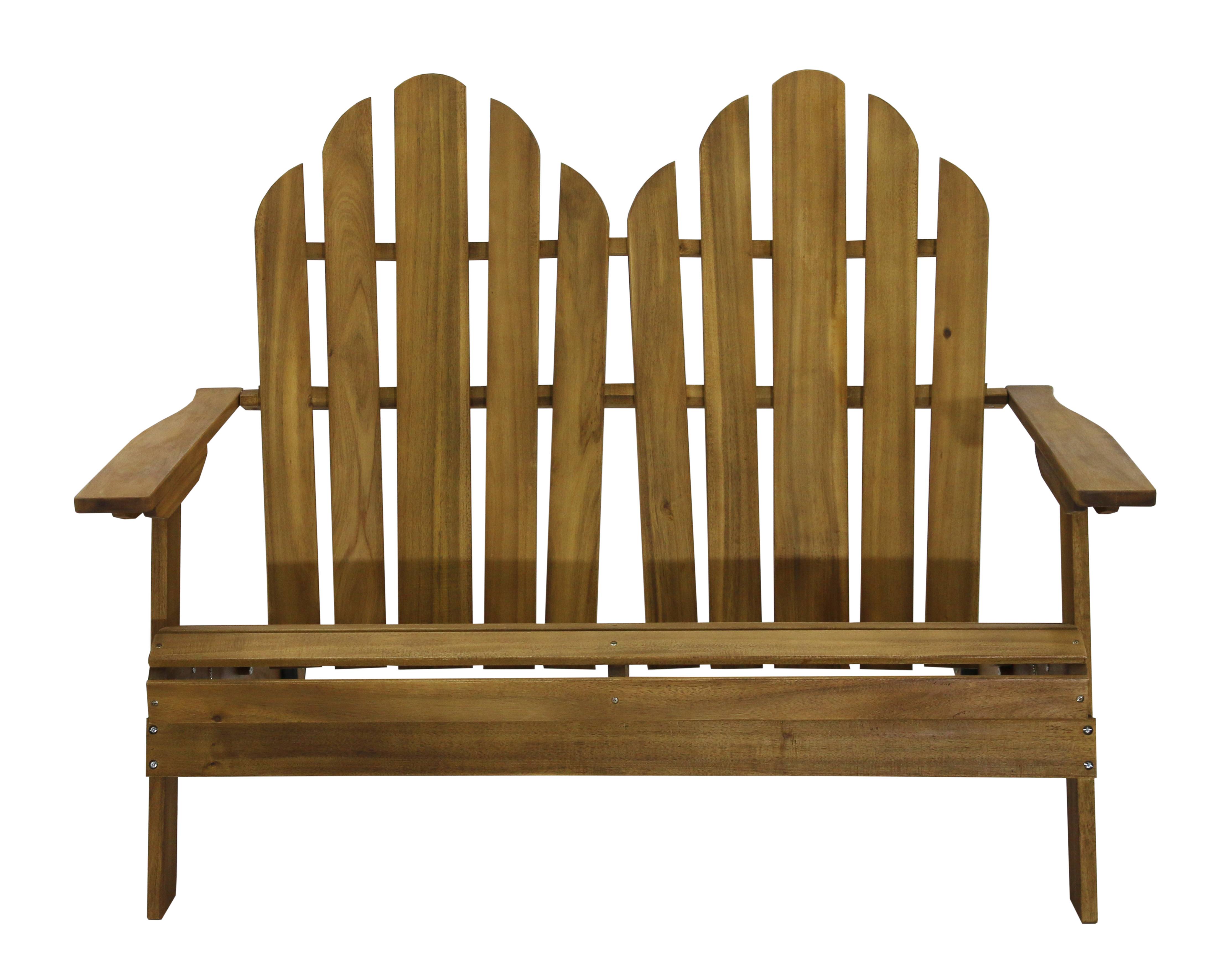 Ecloz - Fauteuil de jardin adironback bois 2 personnes Dublin ECLOZ - Image 3