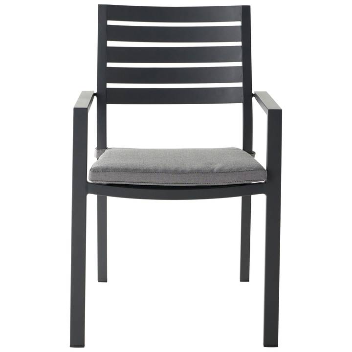 Ecloz - Fauteuil de jardin alu textilène graphite Dinan ECLOZ - Image 1