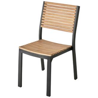 Ecloz - Chaise de jardin alu bois Noisette ECLOZ
