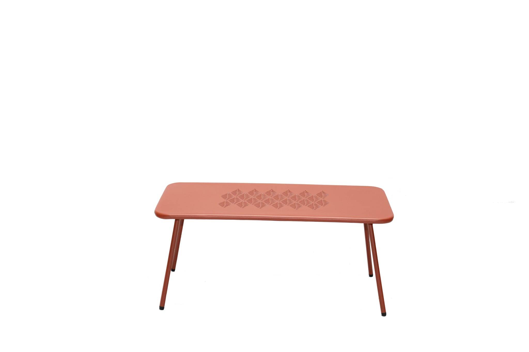 Ecloz - Table basse de jardin aluminium Tendance rouille ECLOZ