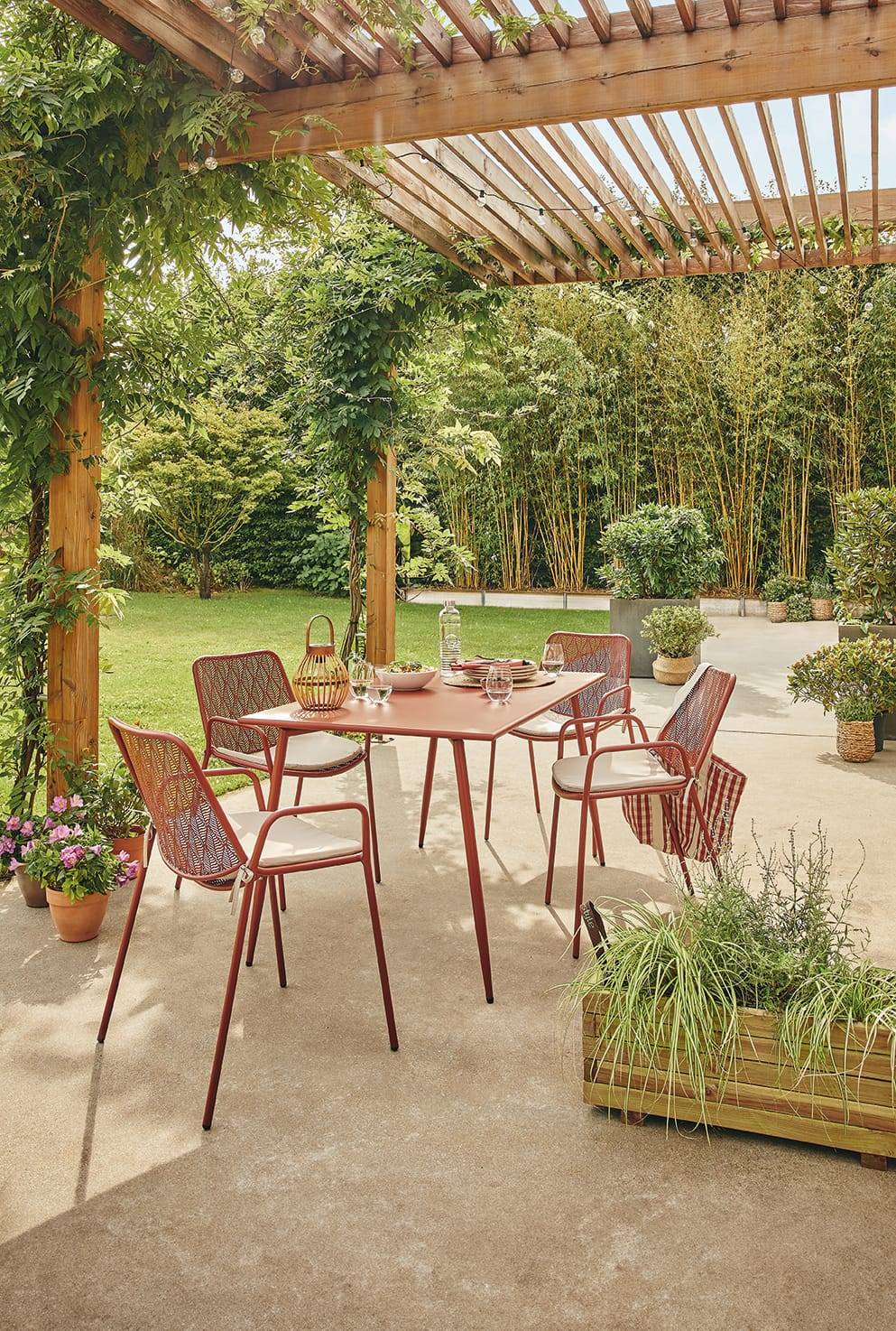 Ecloz - Fauteuil de jardin aluminium Evolution rouille ECLOZ - Image 5