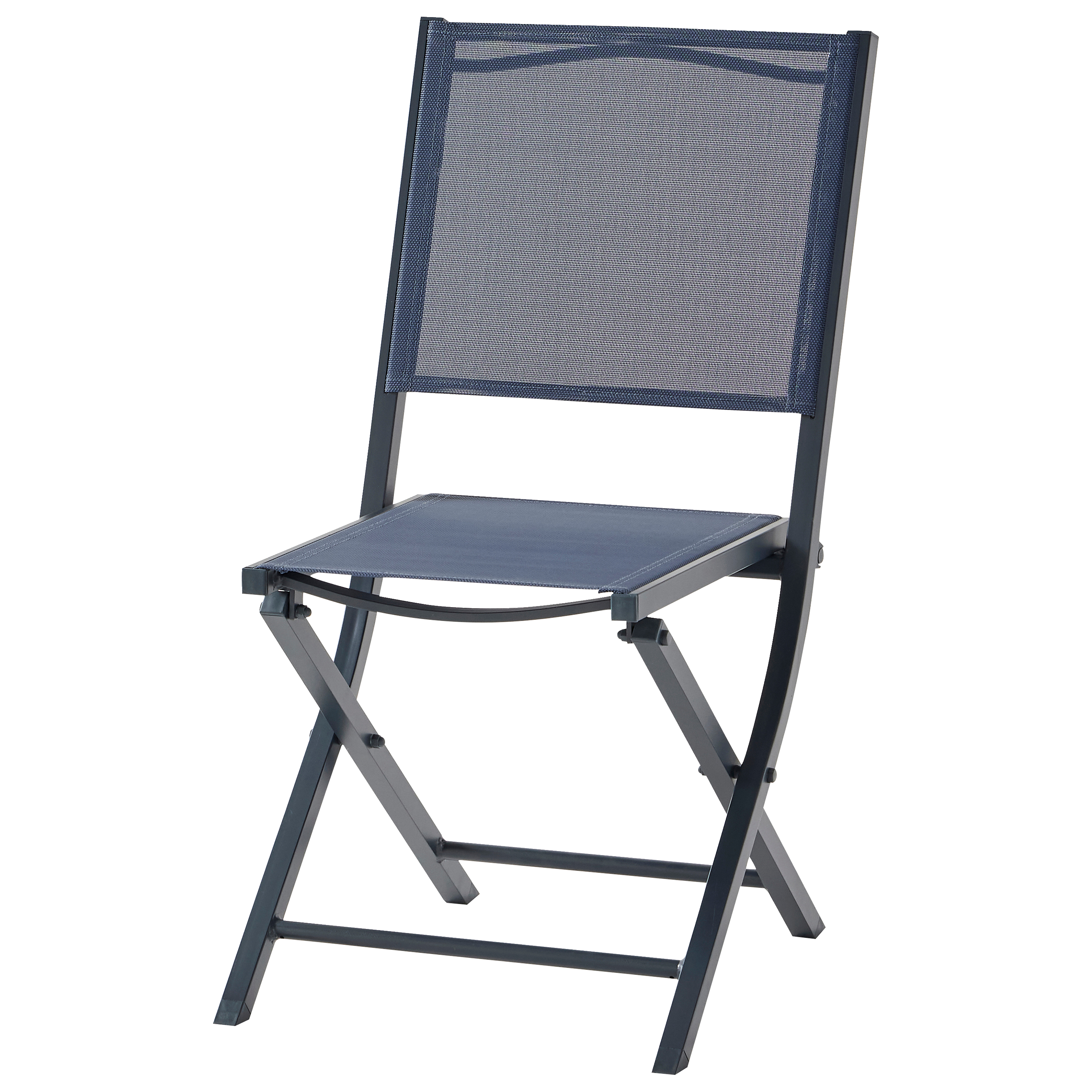 Ecloz - Chaise de jardin pliante alu textilène bleu Dani - ECLOZ - Image 4