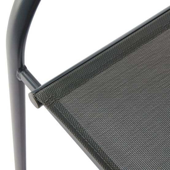 Ecloz - Fauteuil de jardin alu textilène anthracite Drian - ECLOZ - Image 2