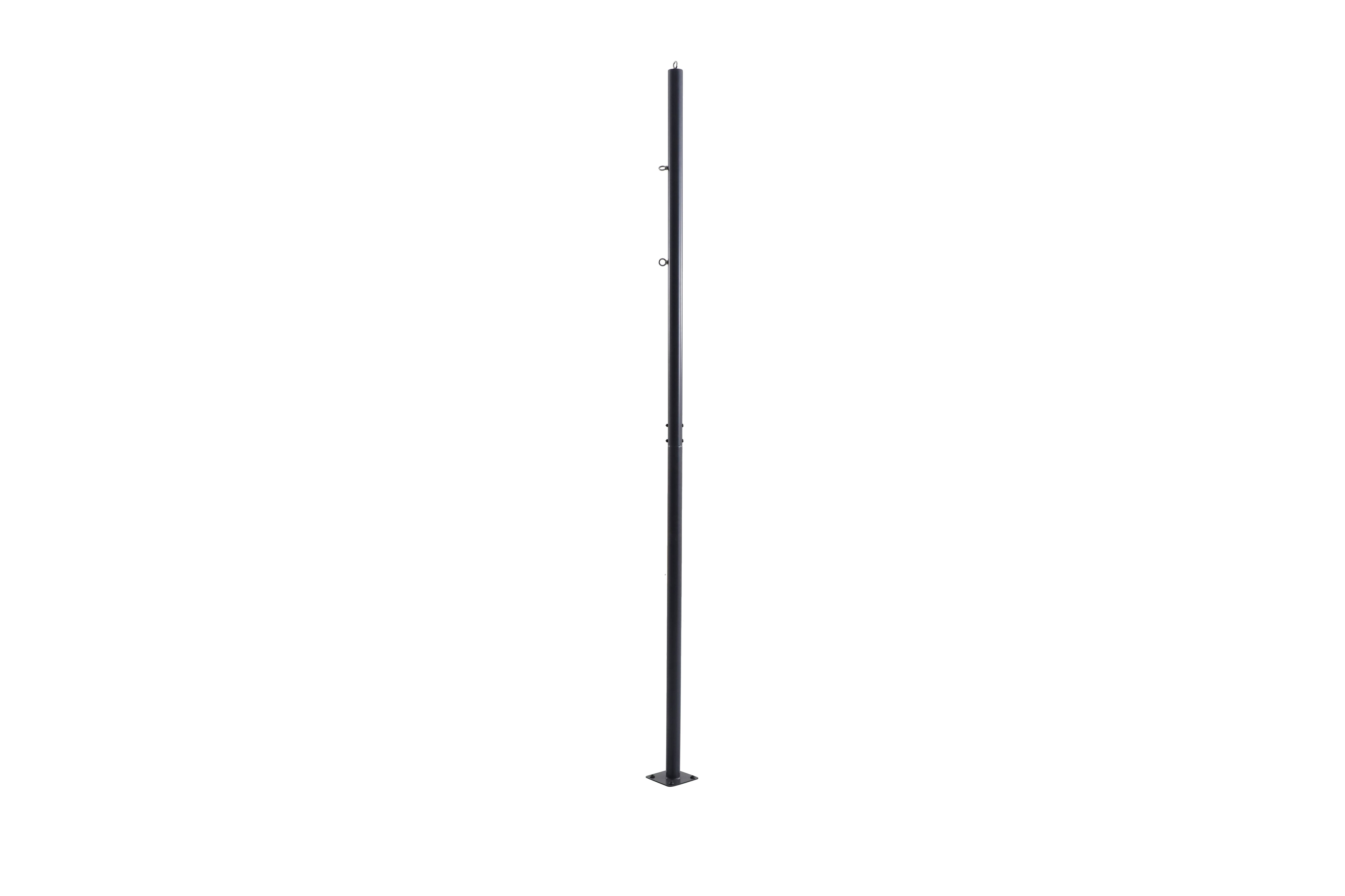 Ecloz - Mât voile d'ombrage H231cm acier effet bambou ECLOZ