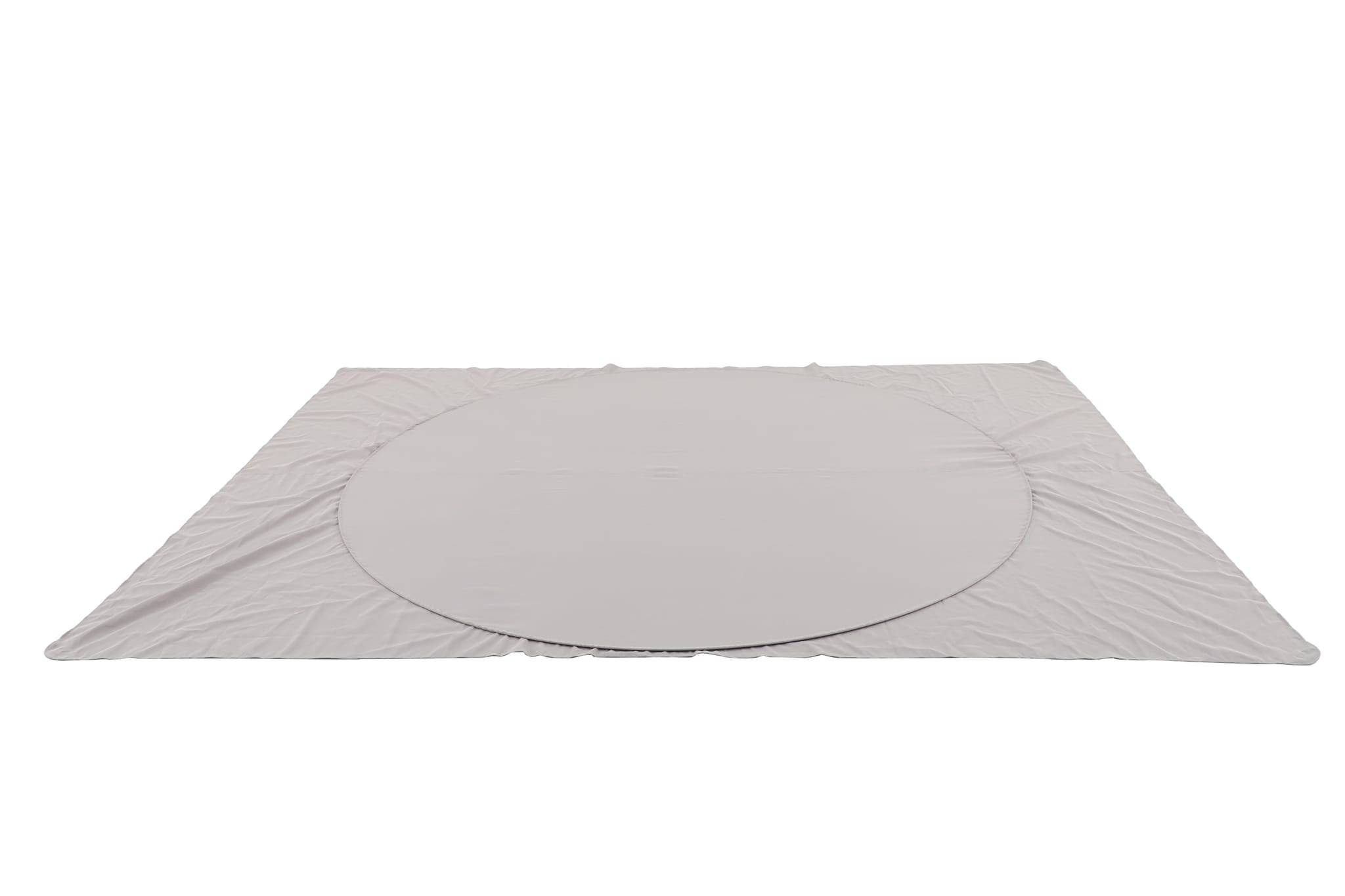 Ecloz - Voile d'ombrage imperméable autoporté rectangle polyester gris clair 3x4m ECLOZ