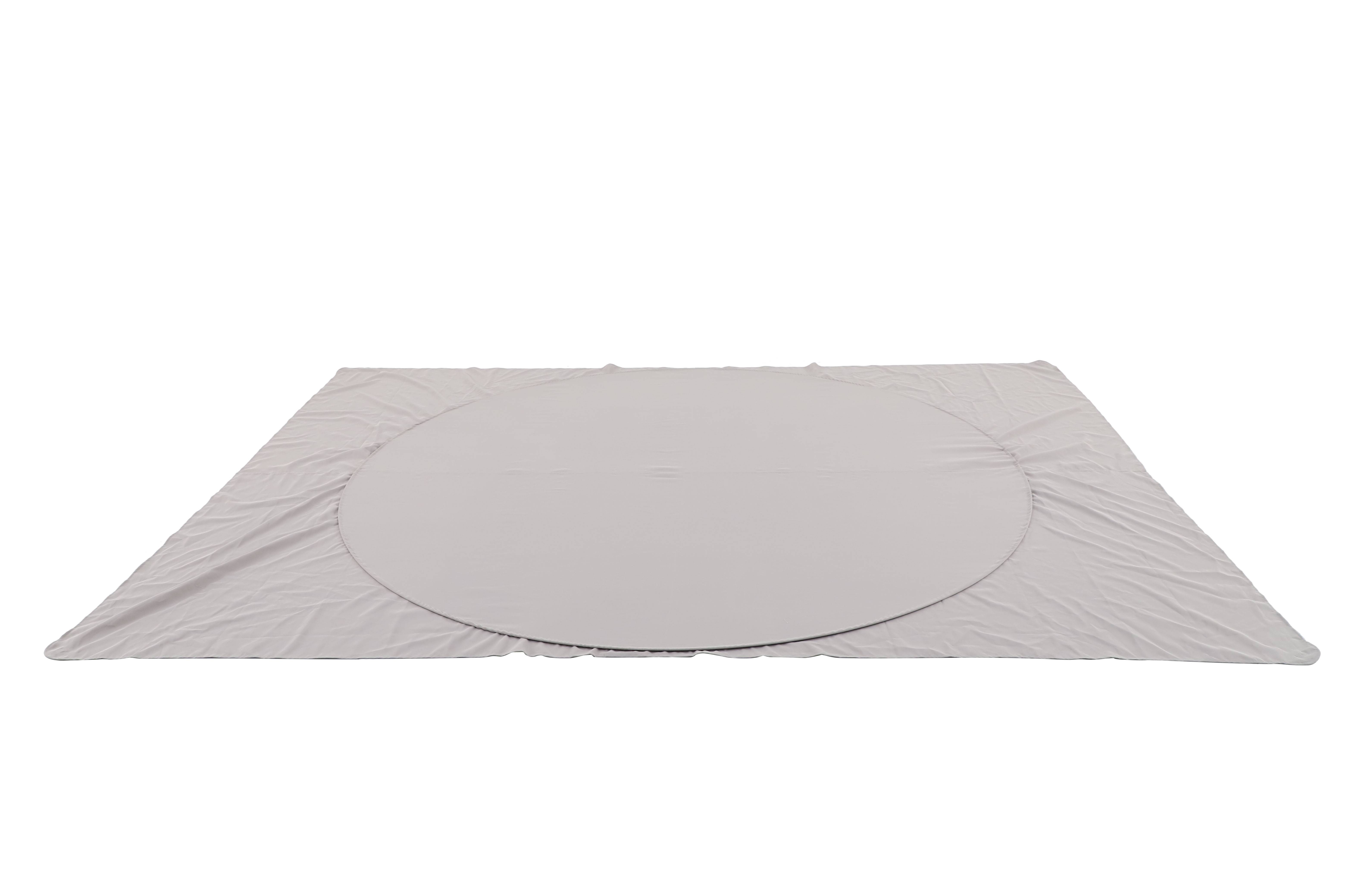 Ecloz - Voile d'ombrage imperméable autoporté rectangle polyester gris clair 3x4m ECLOZ