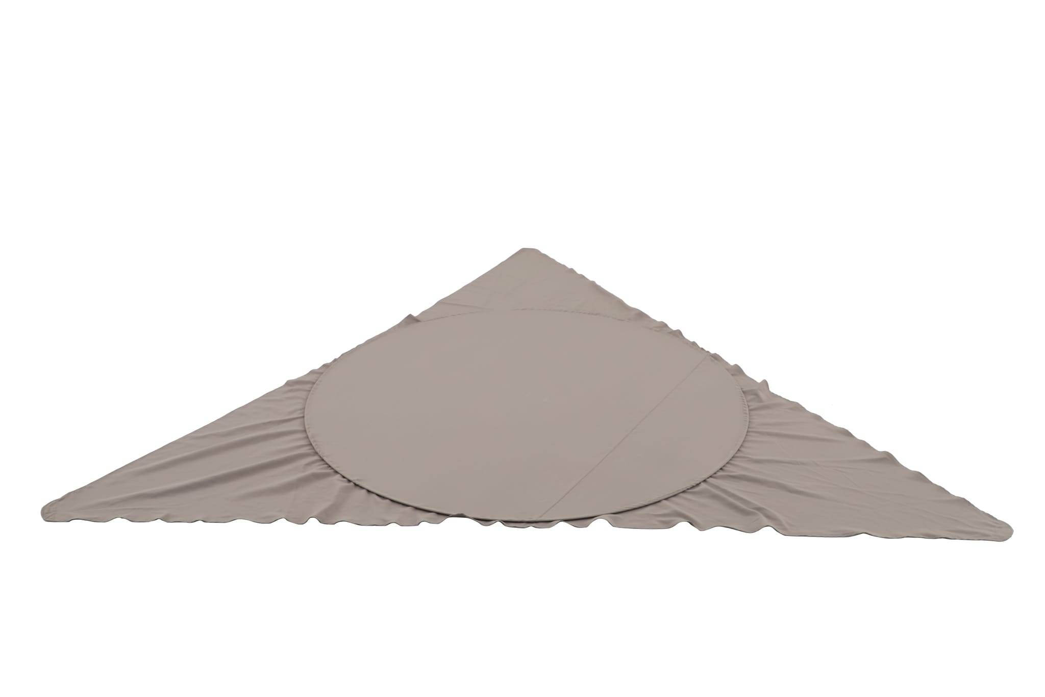 Ecloz - Voile d'ombrage imperméable autoporté triangle polyester anthracite 3,5m ECLOZ
