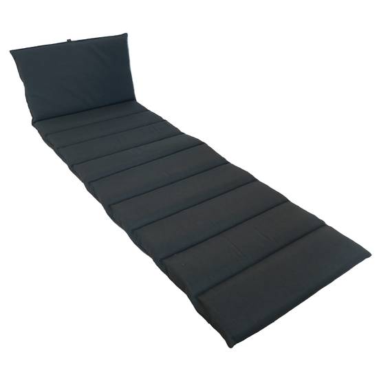 Ecloz - Coussin bain de soleil imperméable 185x55cm polycoton ardoise ECLOZ