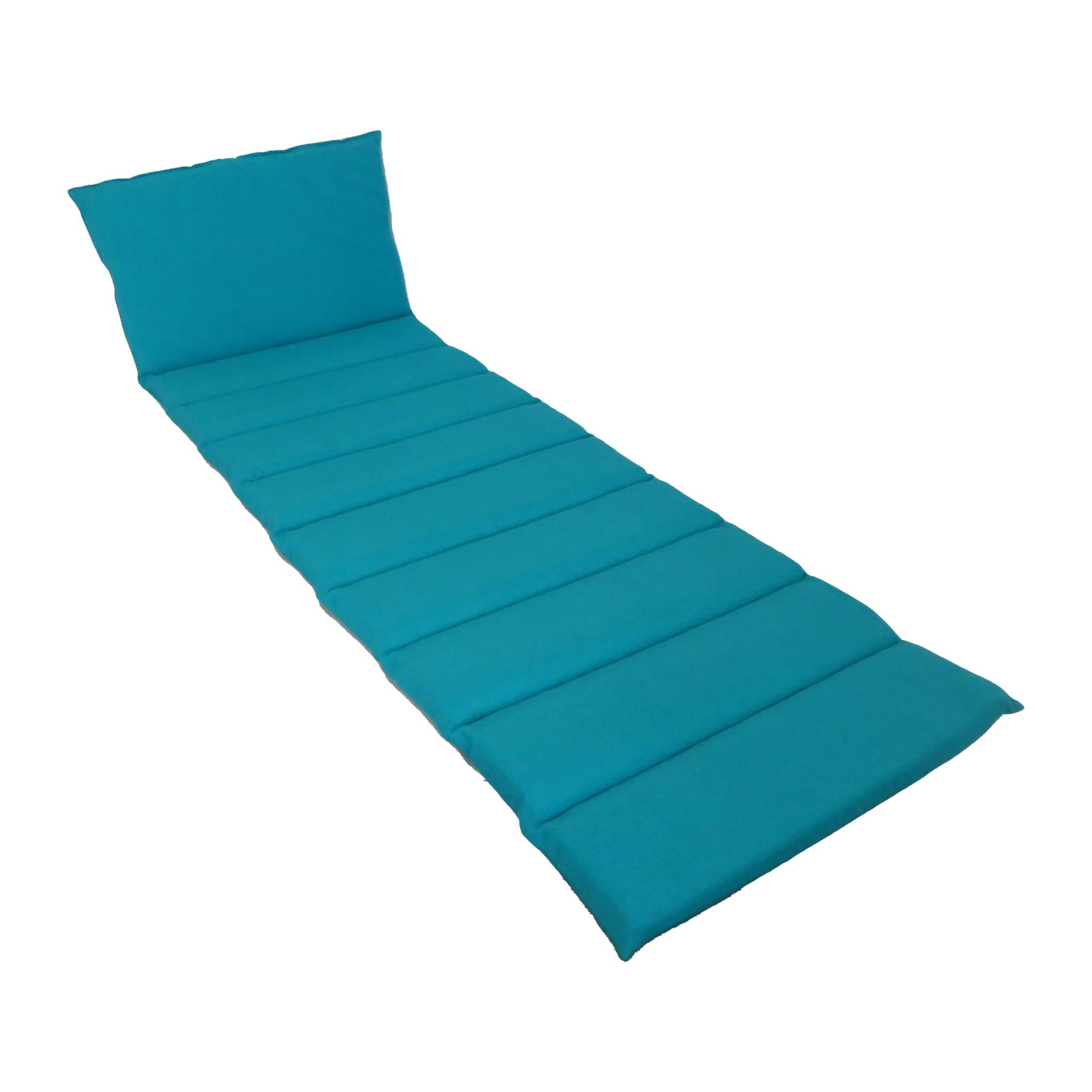 Ecloz - Coussin bain de soleil imperméable 185x55cm polycoton turquoise ECLOZ