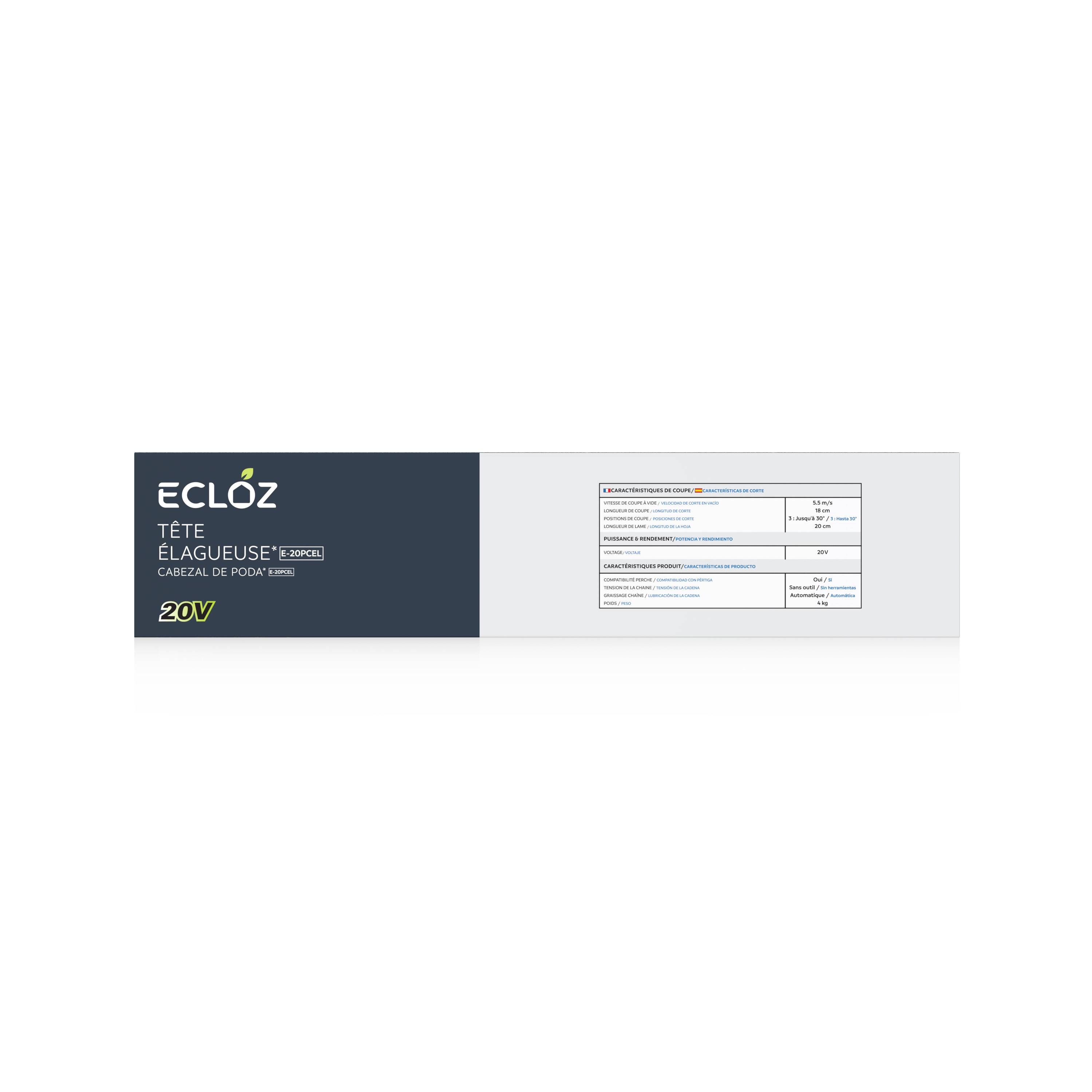 Ecloz - Tête élagueuse pour perche à batterie 20 V - ECLOZ - Image 2