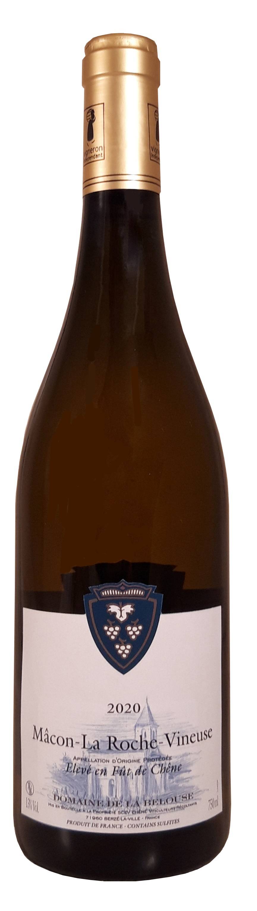 Compagnie des Vins D'autrefois - Macon La Roche Vineuse Fût de Chêne Domaine de la Belouse 75 cl