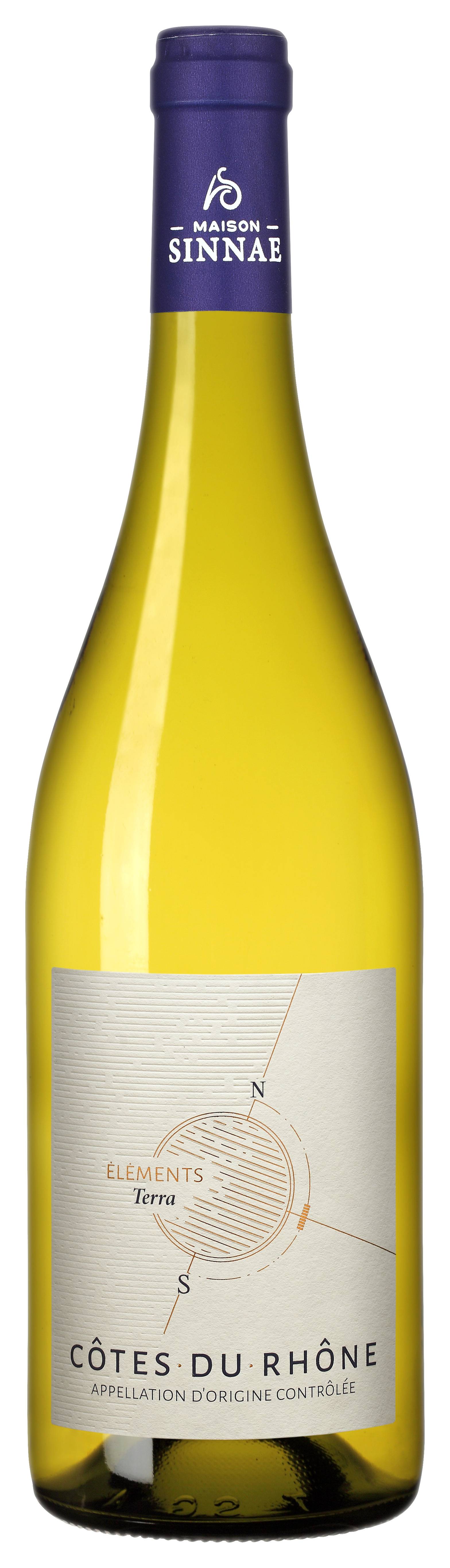 Alliance Rhone - AOC Côtes du Rhône Eléments Terra blanc 75 cl - Maison Sinnae