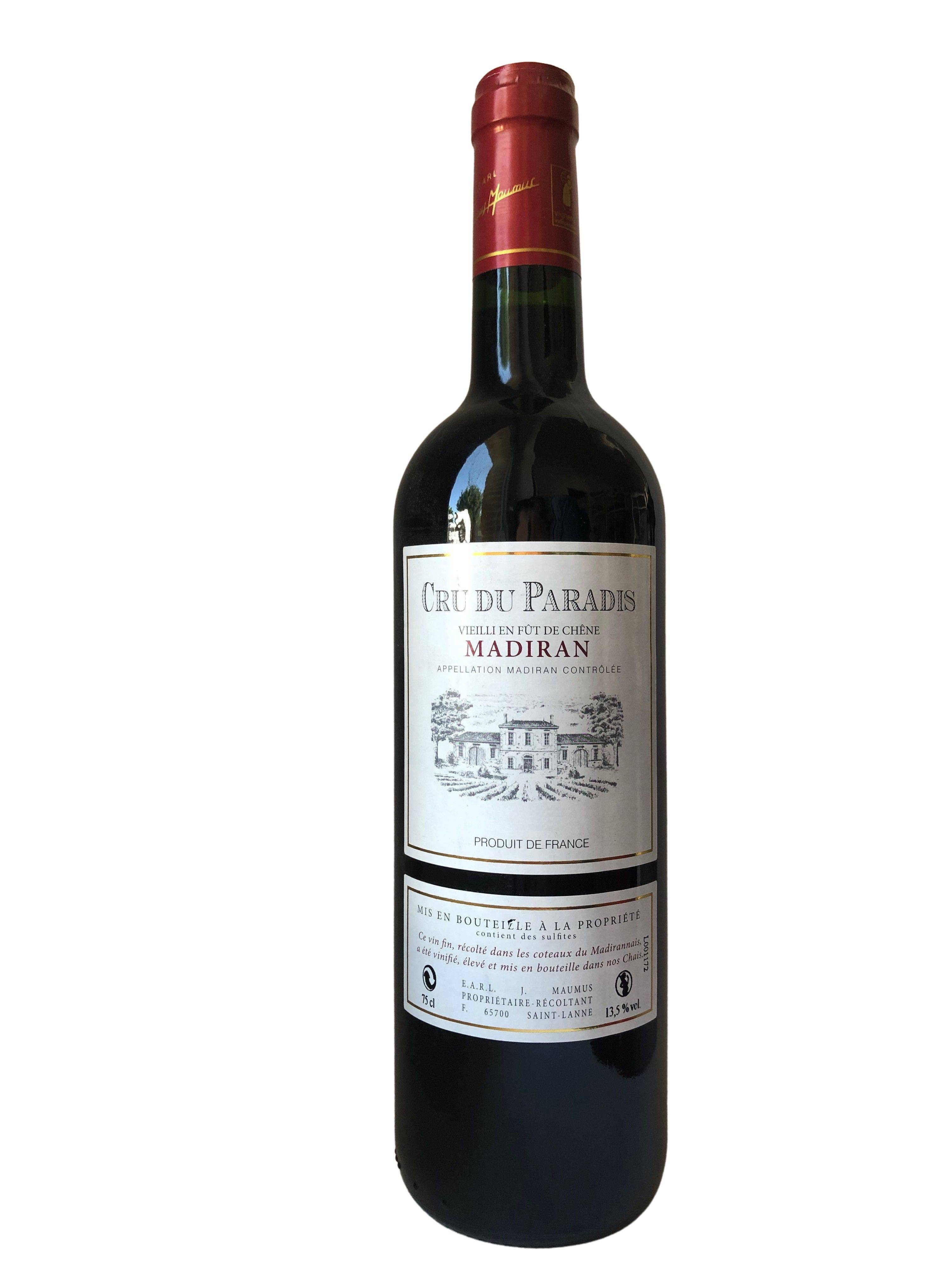 Les Vignobles St Didier - MADIRAN ROUGE CRU DU PARADIS