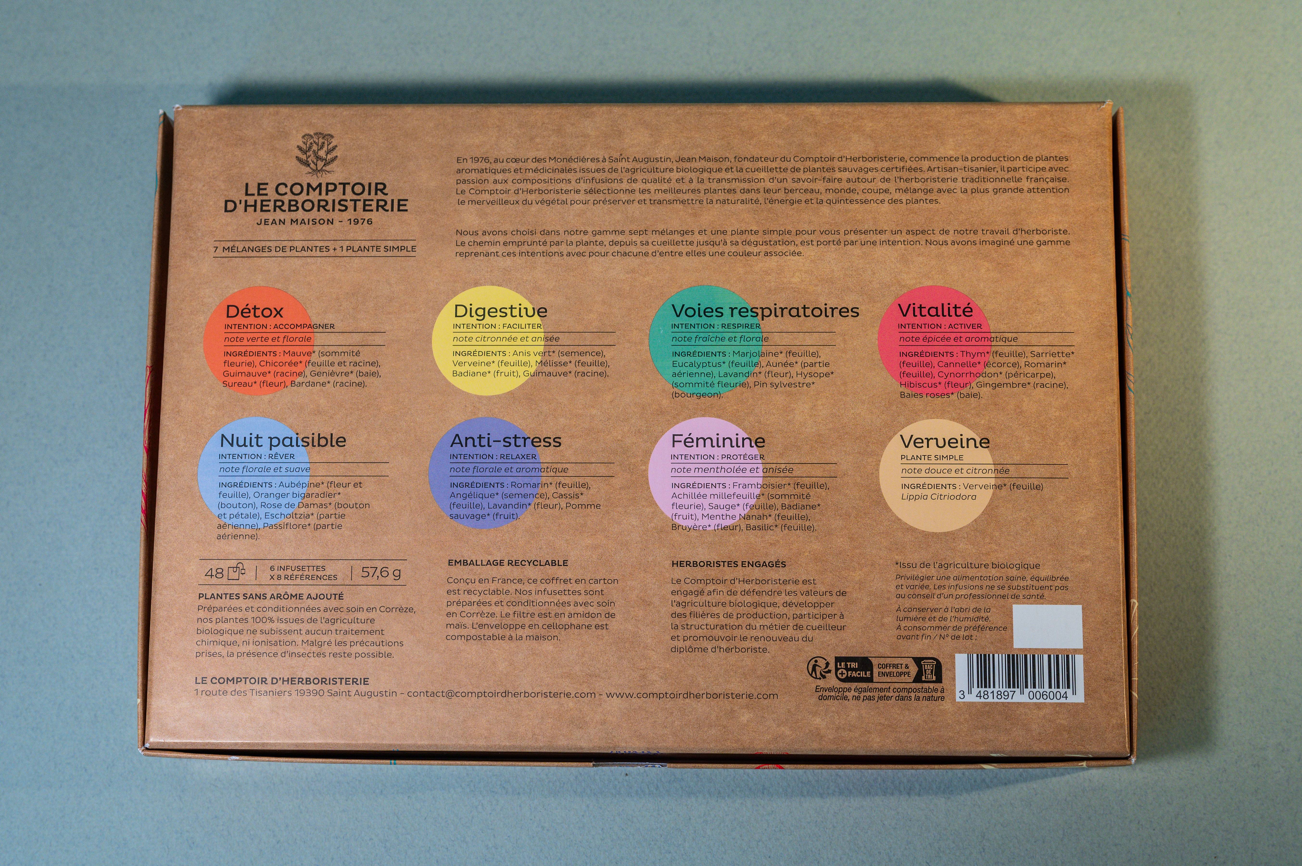 Le Comptoir D'Herboristerie - Coffret Dégustation 48 infusettes BIO 57,6 g - Le Comptoir d'Herboristerie - Image 4