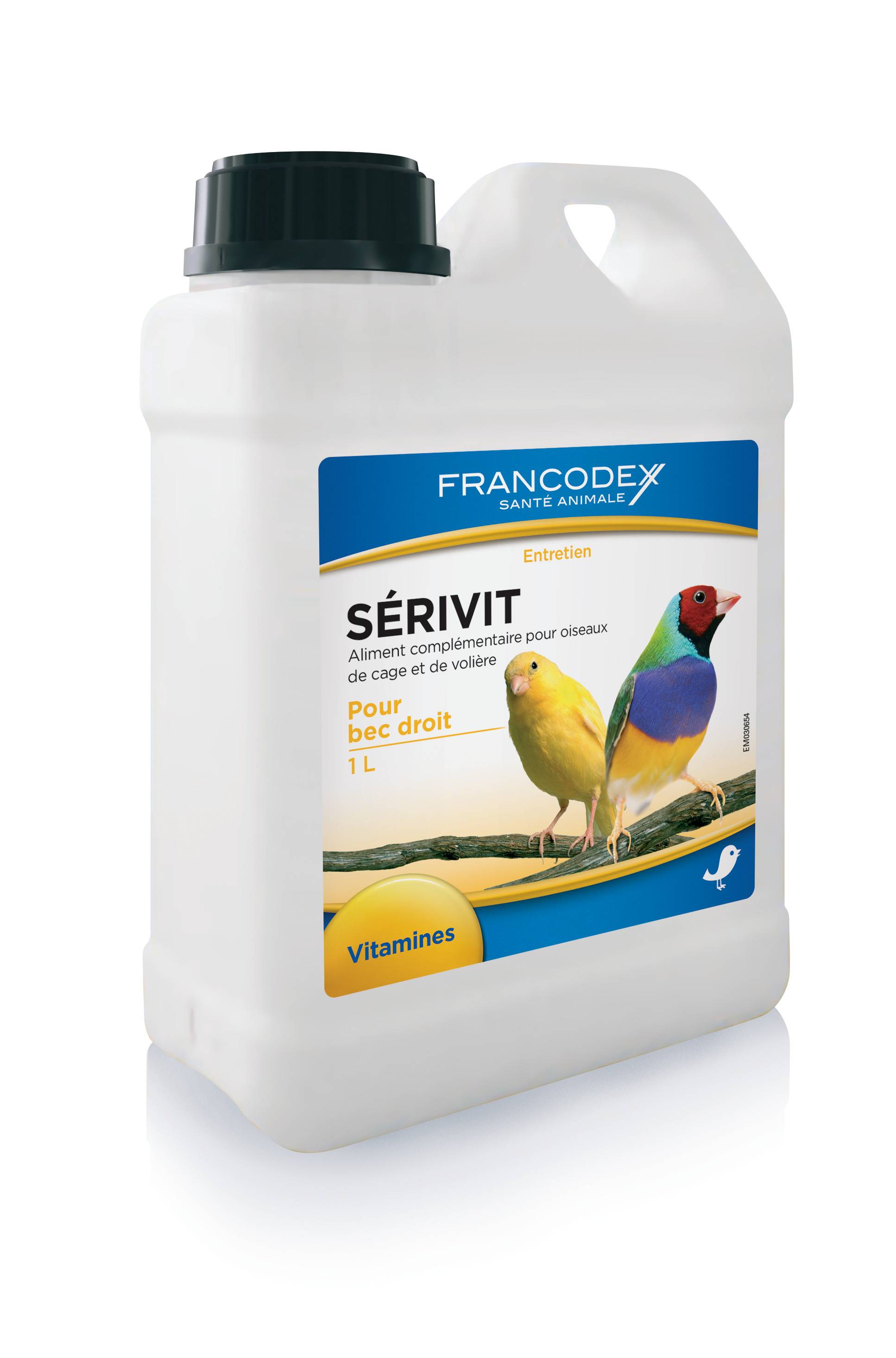 Complément alimentaire pour oiseaux à becs droits 1 L - FRANCODEX - Image 1