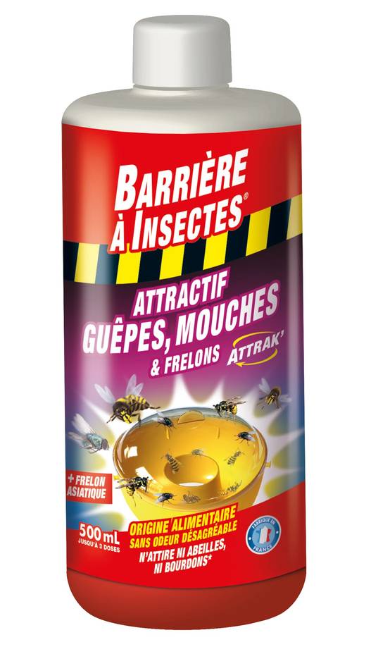 Barrière à insectes - Appât pour pièges guêpes frelons concentré 500 mL - Insect barrier - Image 1
