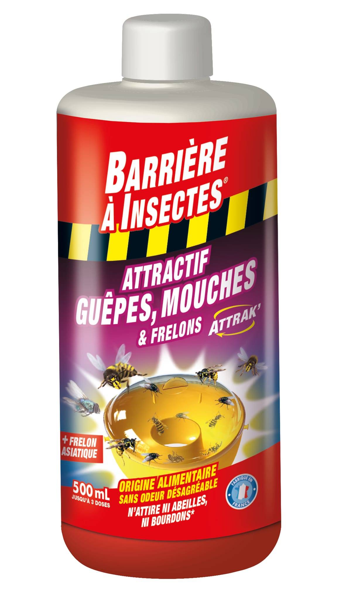 Barrière à insectes - Appât pour pièges guêpes frelons concentré 500 mL - Insect barrier - Image 1