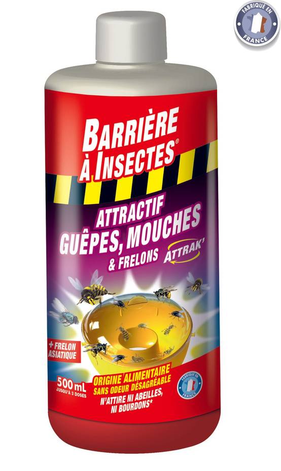 Barrière à insectes - Appât pour pièges guêpes frelons concentré 500 mL - Insect barrier - Image 2