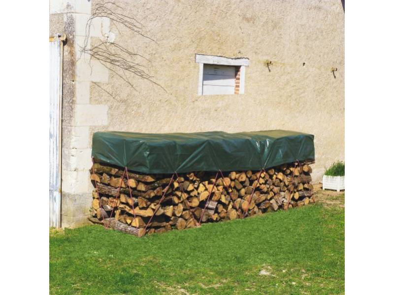 Nortène - PROTEX WOOD Bâche tas de bois 2x8 VE - Image 1