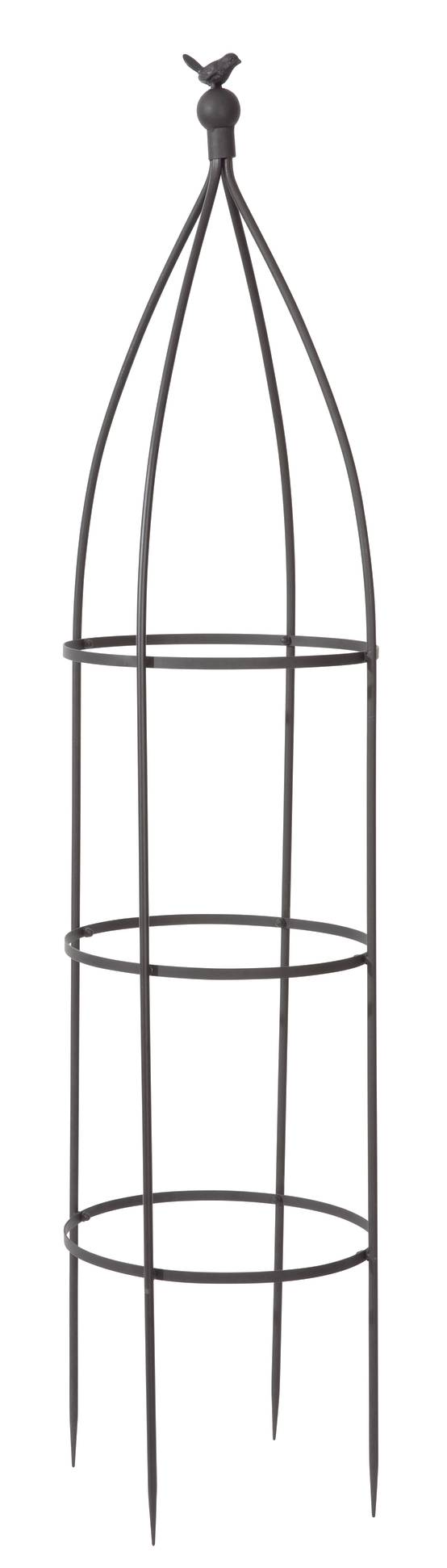 Nortène - BIRDY OBELISK Panneau metal décoratif Noir 0,35 x h 1,50 m - Image 1