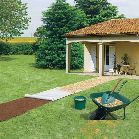 Nortène - GEOTEX 100 Feutre pour allées et terrasses 100g/m² gris 1x25m - Image 2