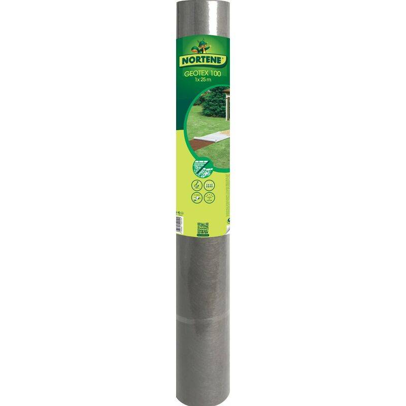 Nortène - GEOTEX 100  Feutre pour allées et terrasses 100g/m² gris 1x25m - Image 4