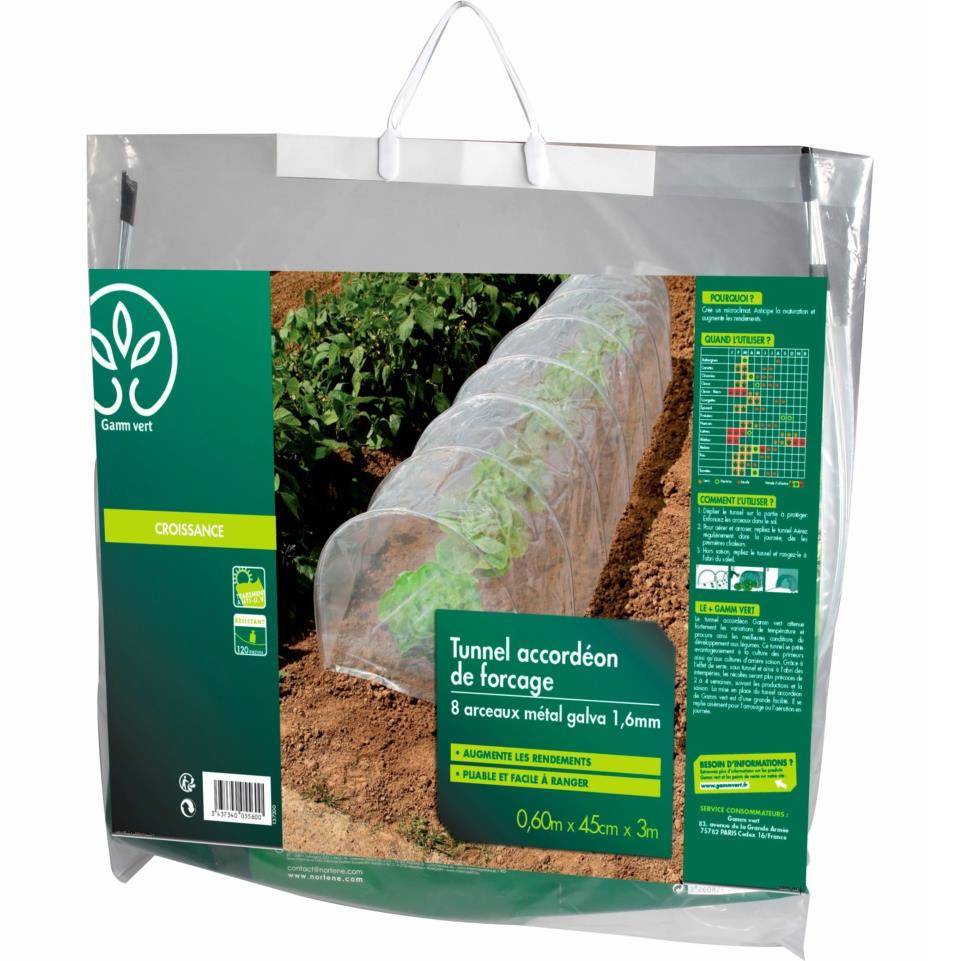 Celloplast - Tunnel accordéon 0,60x0,45x3m