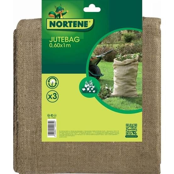 Nortène - Nortène - 3 Sacs déchets verts en toile de jute Ø.0,60 x 1m - Image 6