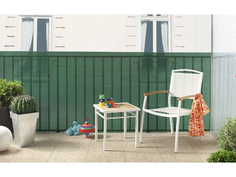 Nortène - TRIONET Brise vue 85% écran plast triple actions Vert 1,20x5m - Image 1