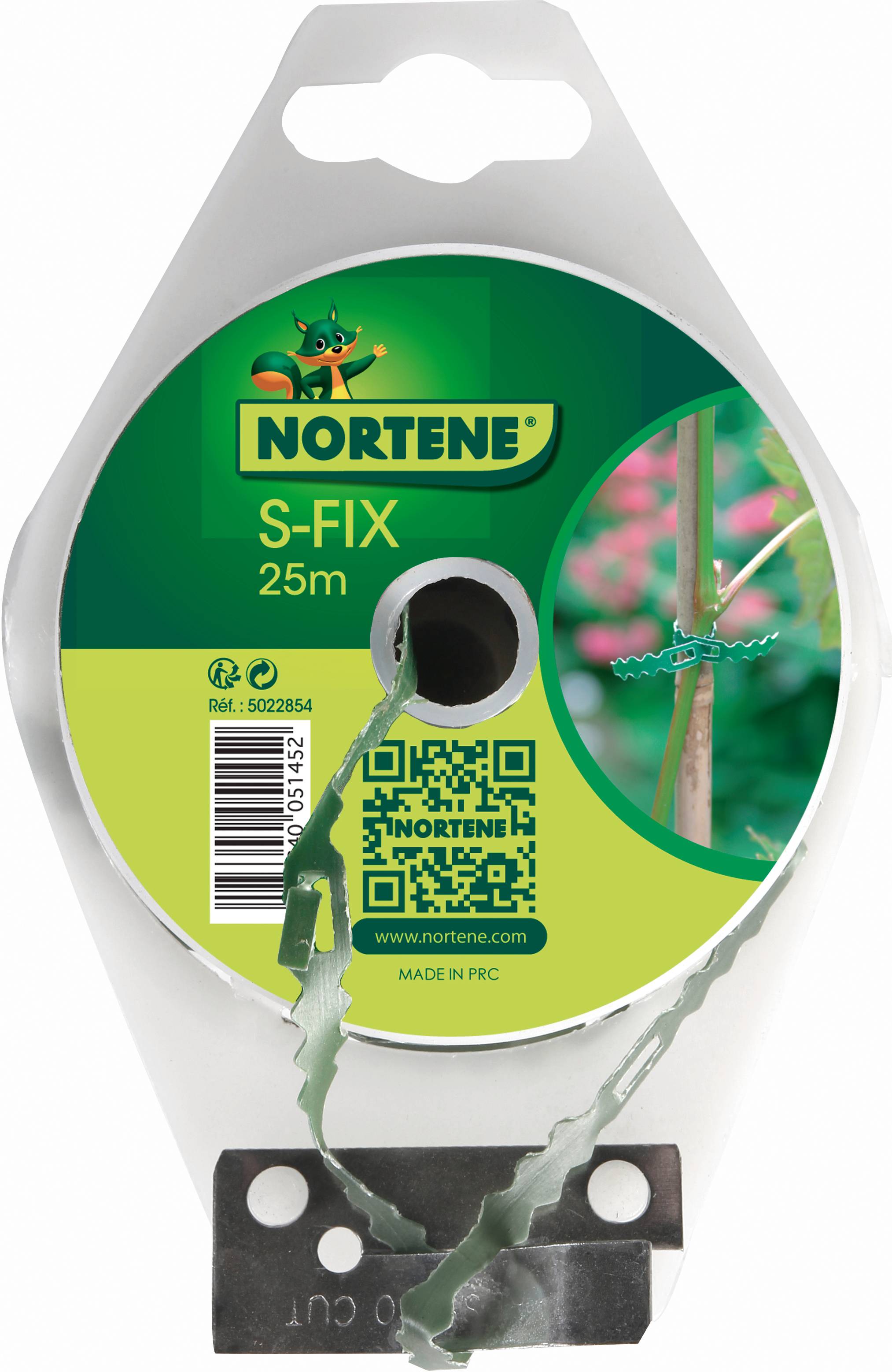 Nortène - Lien de fixation Acier Plastifié Vert 25 m - NORTENE - Image 1