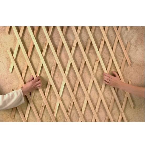 Nortène - TRELLIWOOD Trellis extensible bois FSC Marron 1x3m - Image 3