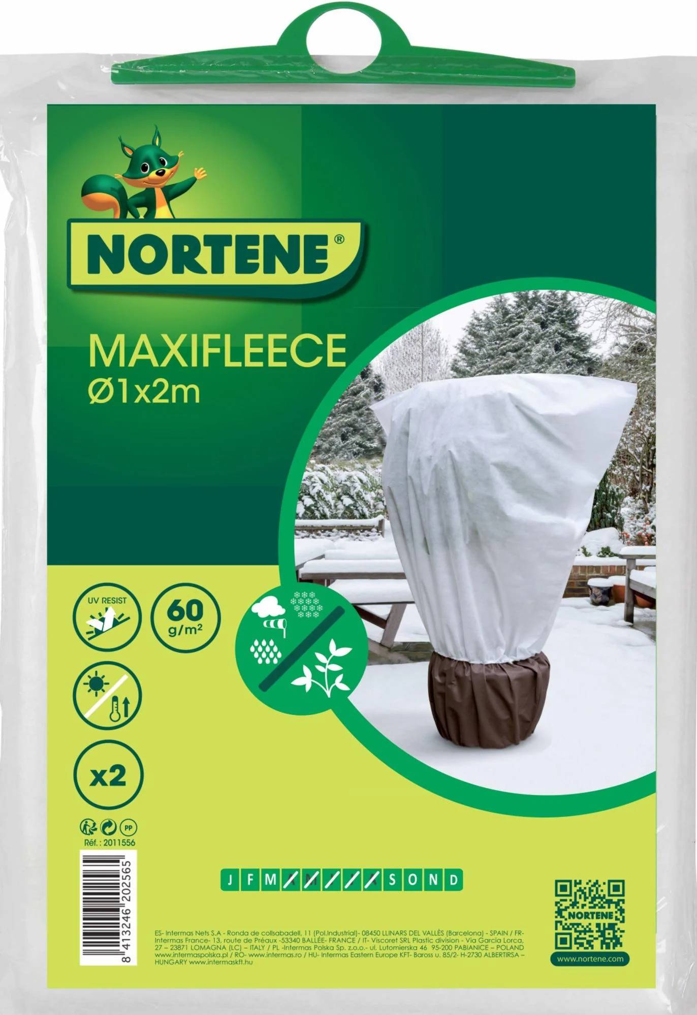 Nortène - Housse d'hivernage 2 en 1 Maxifleece Ø 1 x H. 2 m 60 et 80g/m² lot de 2 - Nortène - Image 4