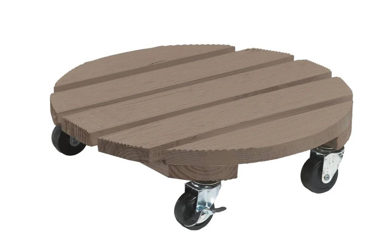 Nortène - Support à roulettes bois taupe Ø40 cm – NORTENE - Image 2