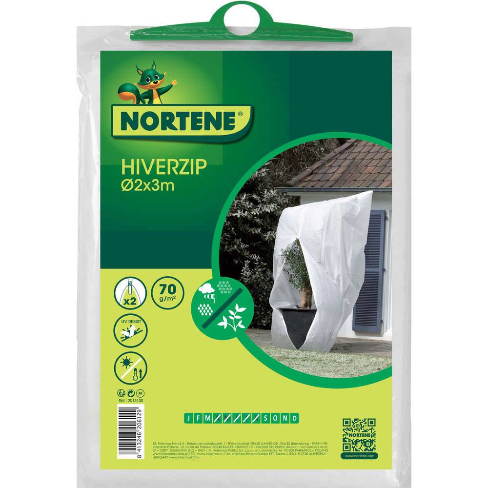Nortène - Housse d'hivernage zippée Hiverzip Ø 2 x l. 3,2 x H. 3 m 70g/m² - Nortène - Image 2