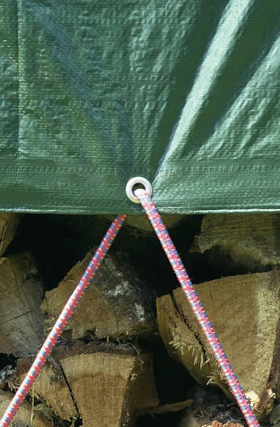 Nortène - PROTEX Bâche de protection co-extrudée en LDPE 90g/m² Vert 6x4m - Image 2