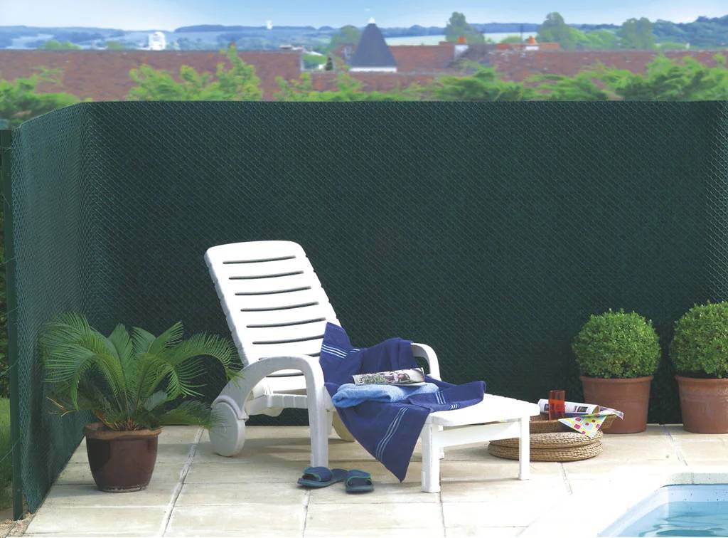 Nortène - TANDEM Brise vue grillage + feutre géotextile Vert 1,20x25m - Image 3