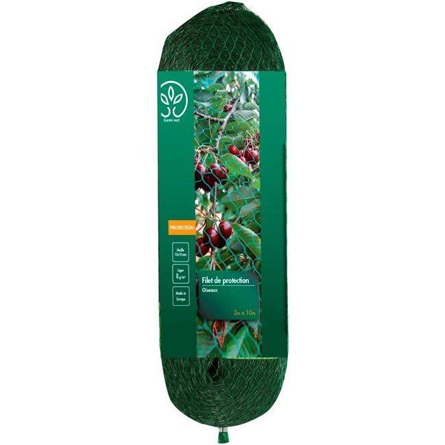 Gamm Vert - Celloplast - Filet de protection oiseaux vert 2x10m - Image 1