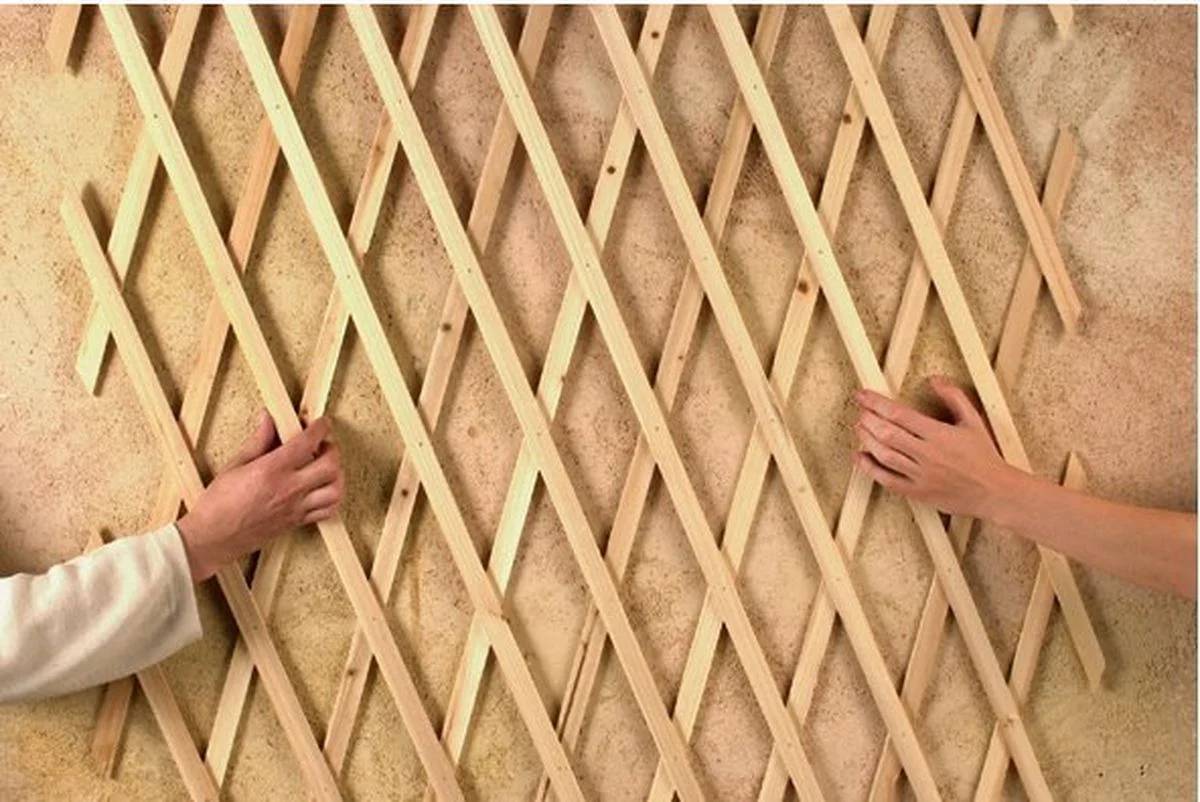 Nortène - TRELLIWOOD Trellis extensible bois FSC Naturel 1x3m - Image 6