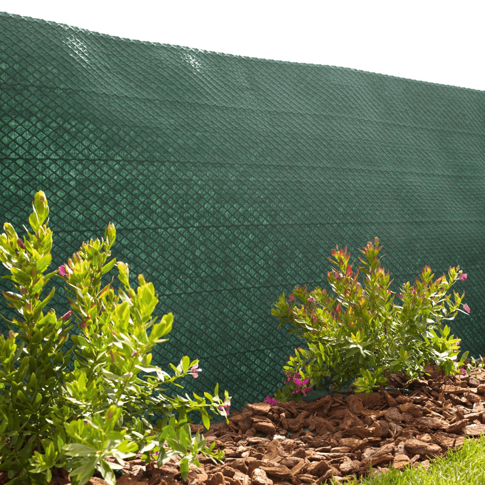 Nortène - TANDEM Brise vue 100% grillage + feutre géotextile Vert 1x3m - Image 2