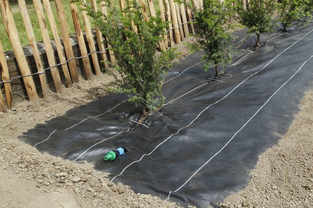 Nortène - WATERSOL Toile de paillage + tuyaux et raccords noir 1,25x10 m - Image 1