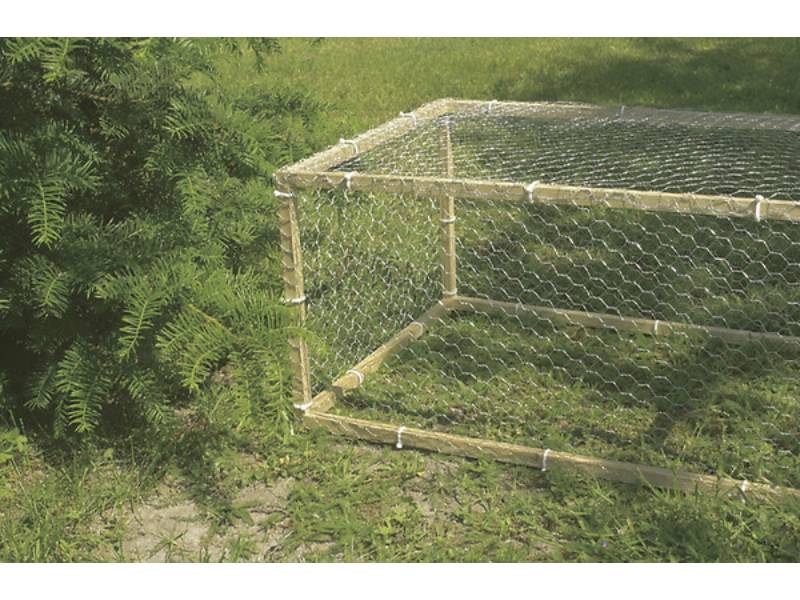 Nortène - GALVANEX PLAST 19 Grillage métal plast triple 1,9cm Vert 1x10m
