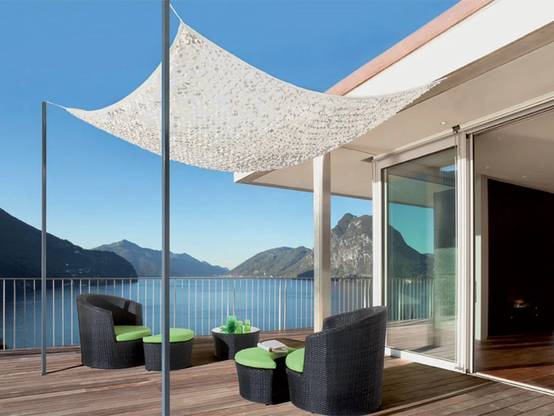 Nortène - SAHARA Filet d'ombrage bicolore réversible 2,40x3m - Image 1